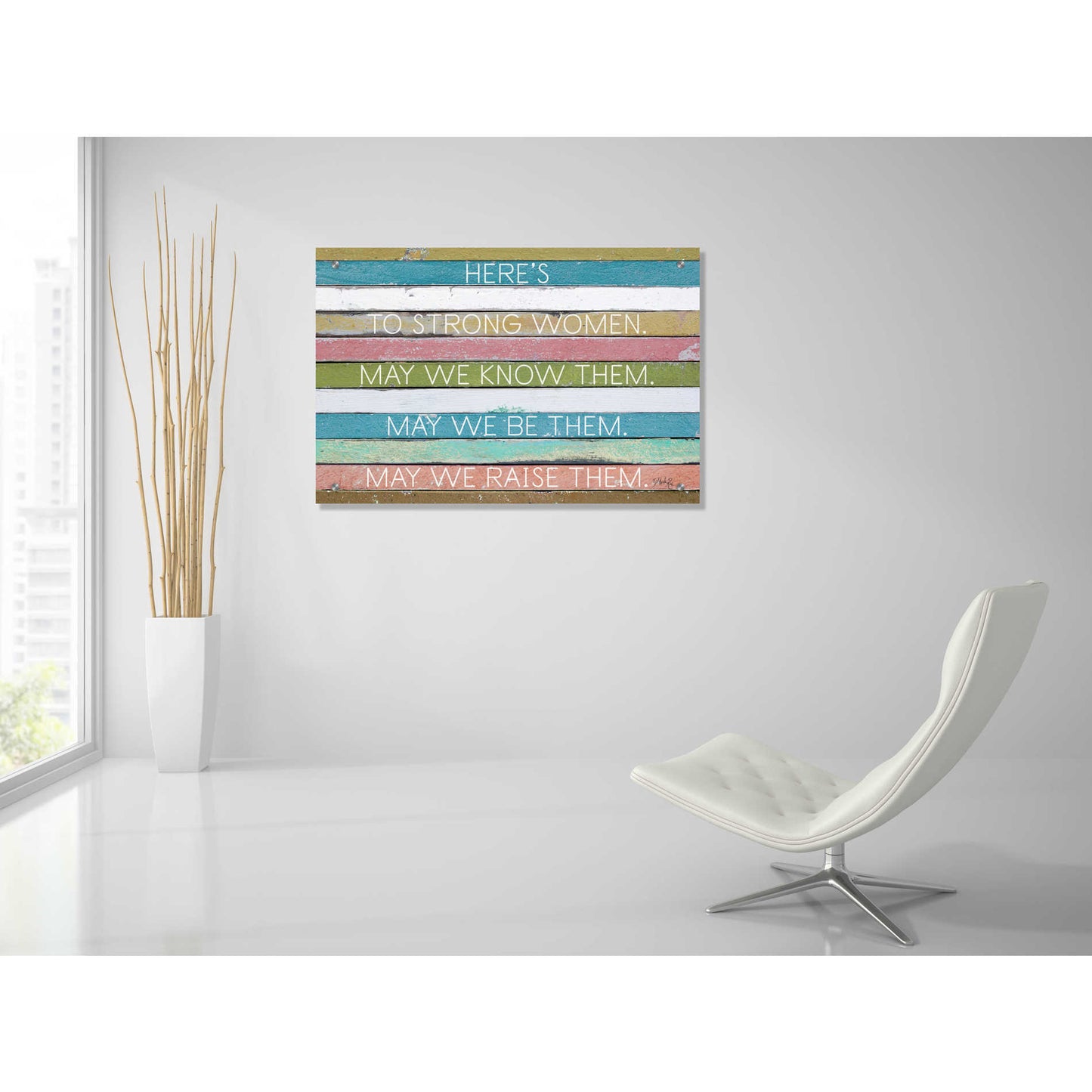 Epic Art 'Here's to Strong Women II' by Marla Rae, Acrylic Glass Wall Art,36x24