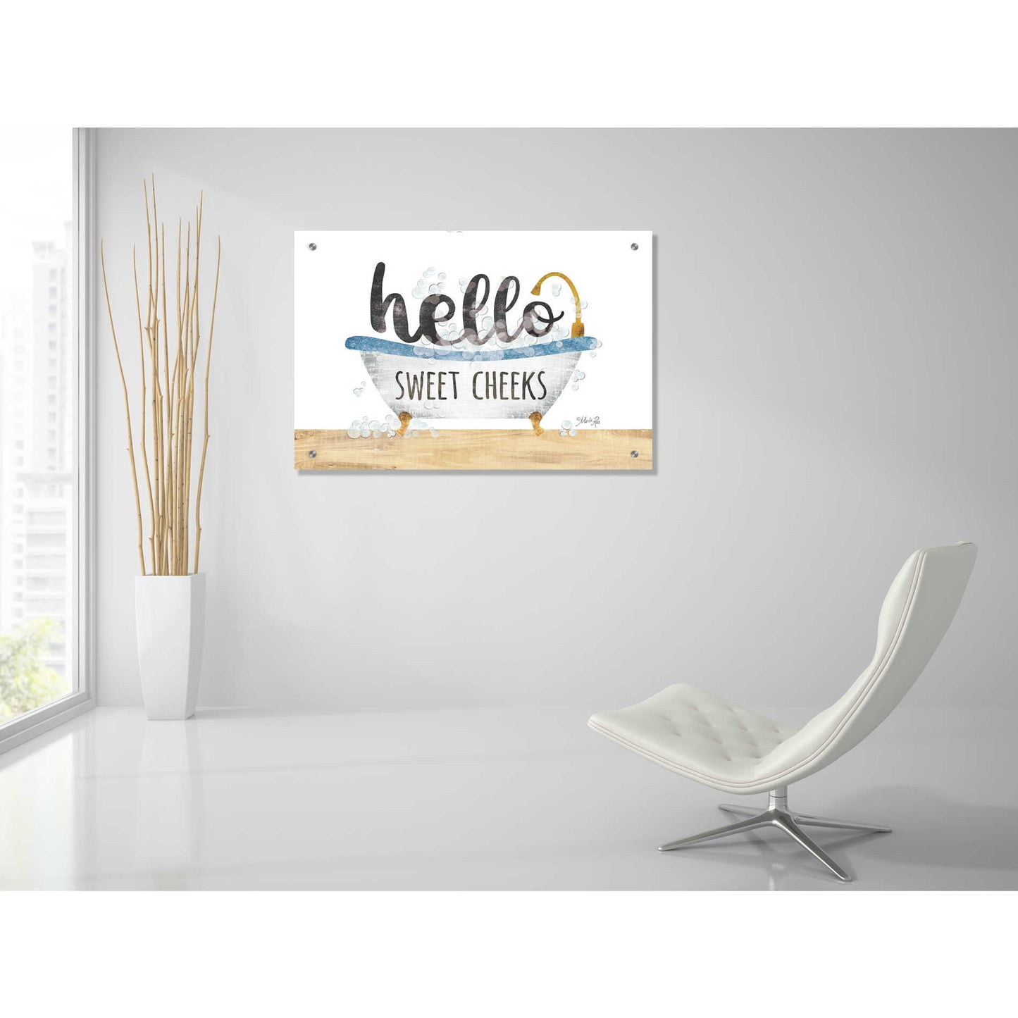 Epic Art 'Hello Sweet Cheeks' by Marla Rae, Acrylic Glass Wall Art,36x24