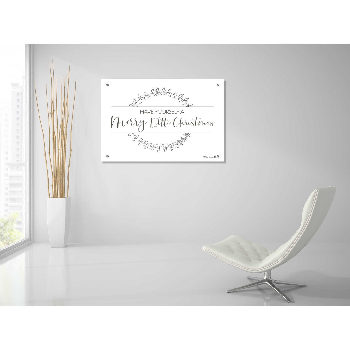 Epic Art 'Merry Little Christmas' by Susan Ball, Acrylic Glass Wall Art,36x24