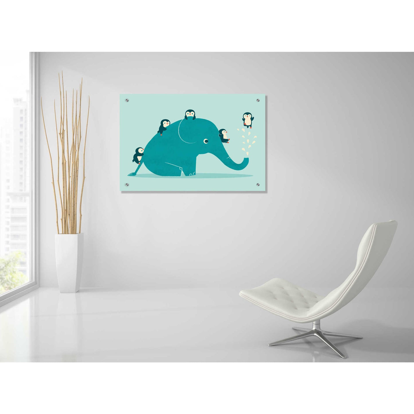 Epic Art 'Waterslide' by Jay Fleck, Acrylic Glass Wall Art,36x24