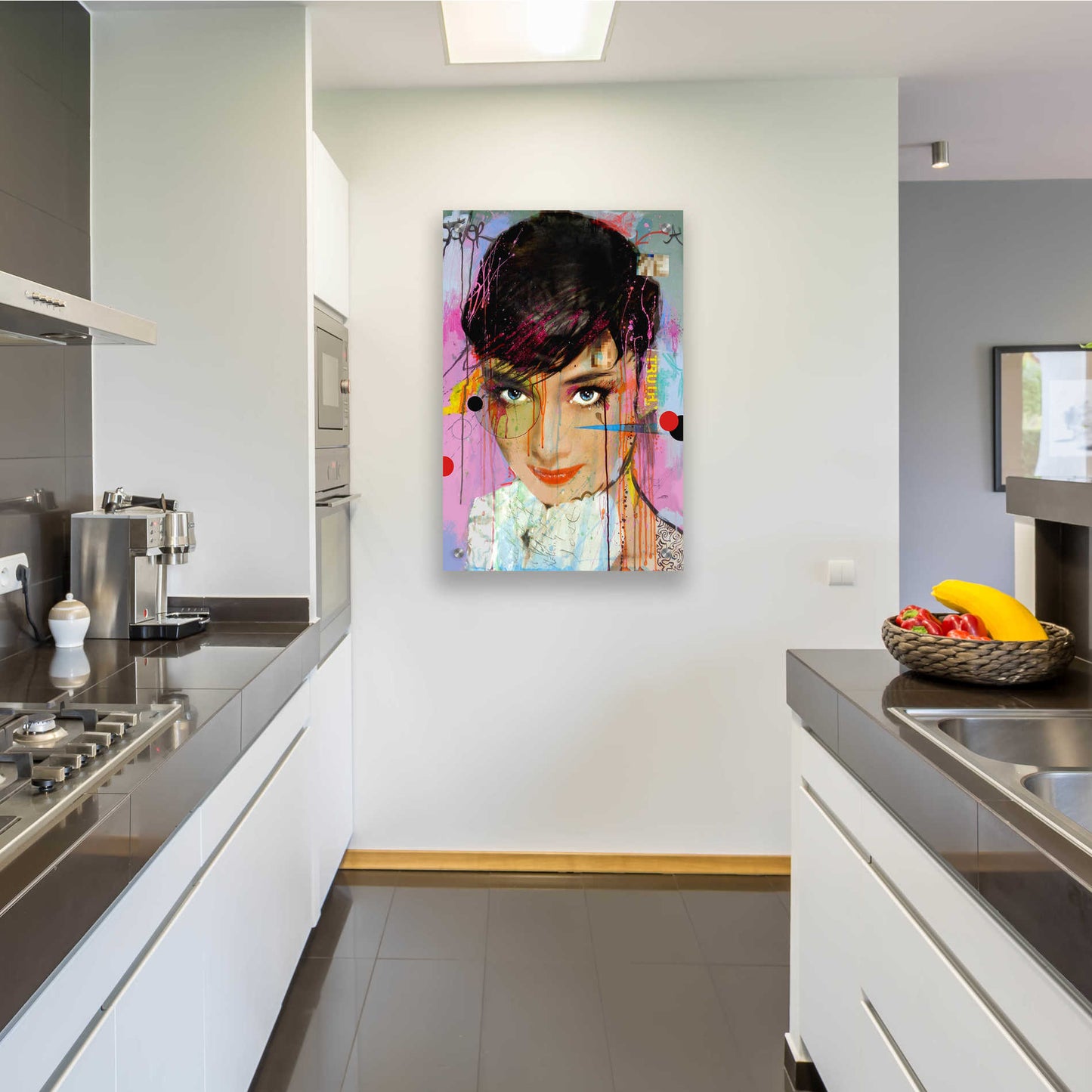 Epic Art 'Audrey On Ice' by Loui Jover, Acrylic Glass Wall Art,24x36