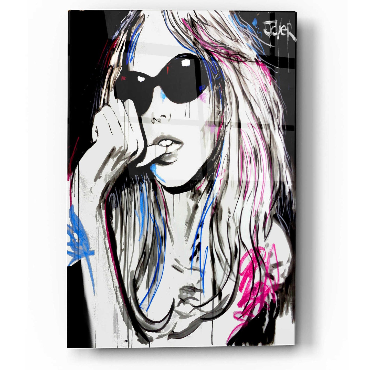 Epic Art 'Catch Ya' by Loui Jover, Acrylic Glass Wall Art,36x24