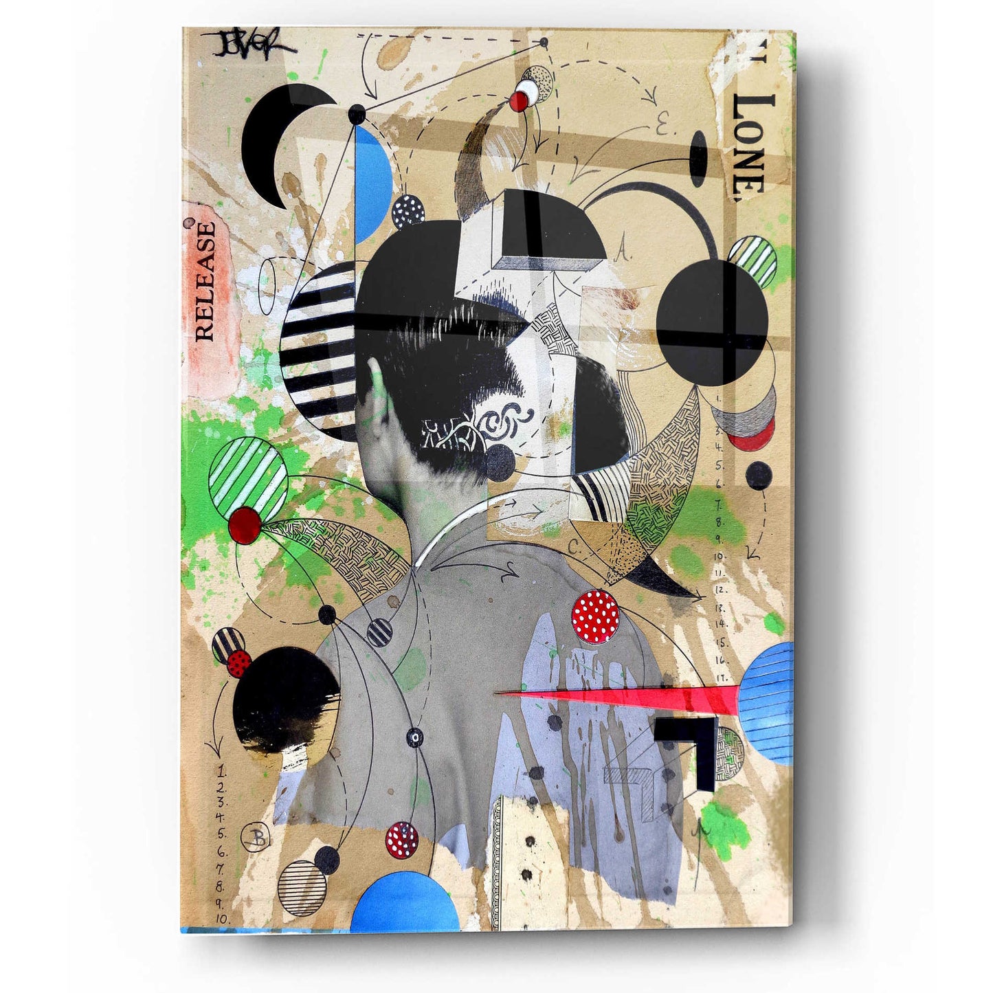 Epic Art 'Ideological Release' by Loui Jover, Acrylic Glass Wall Art,36x24