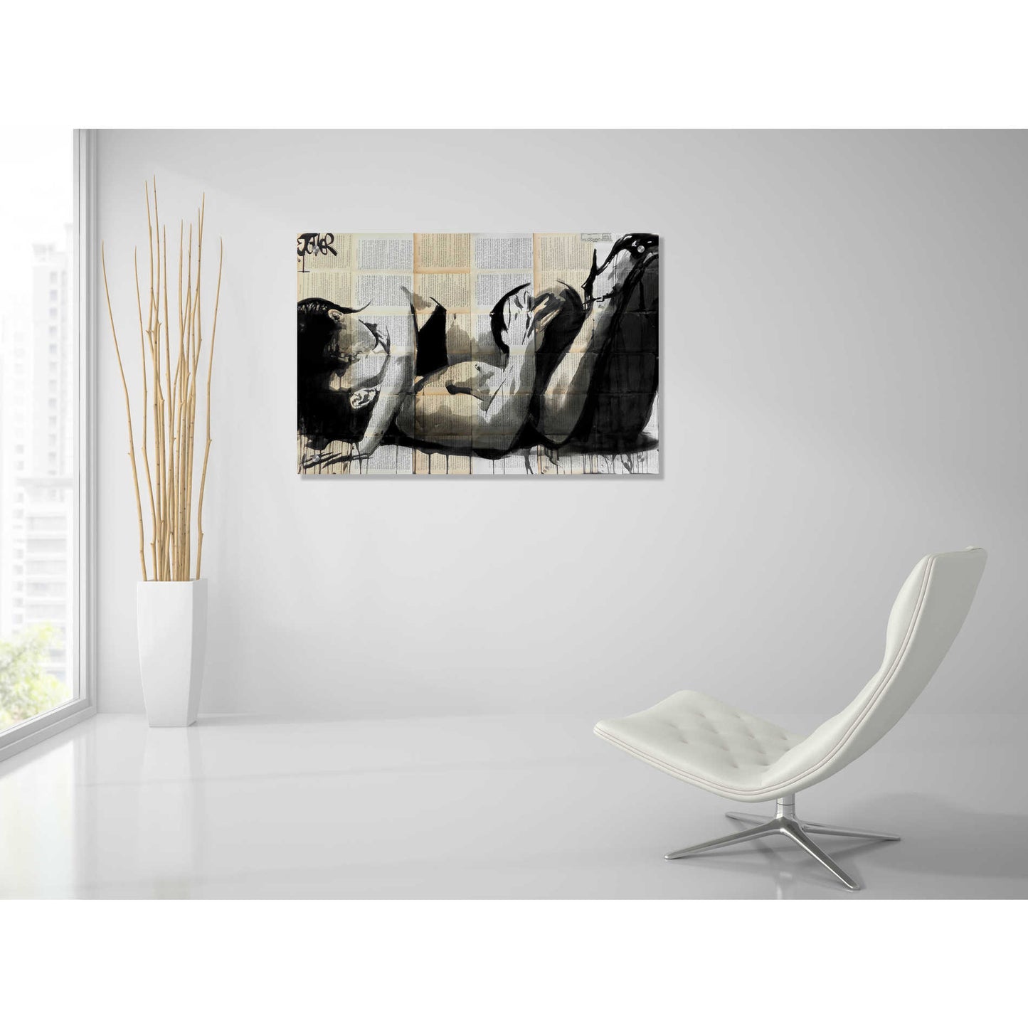 Epic Art 'Lust' by Loui Jover, Acrylic Glass Wall Art,36x24