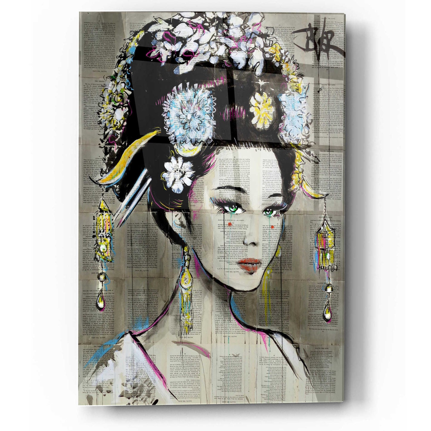 Epic Art 'Nian Zhen' by Loui Jover, Acrylic Glass Wall Art,36x24