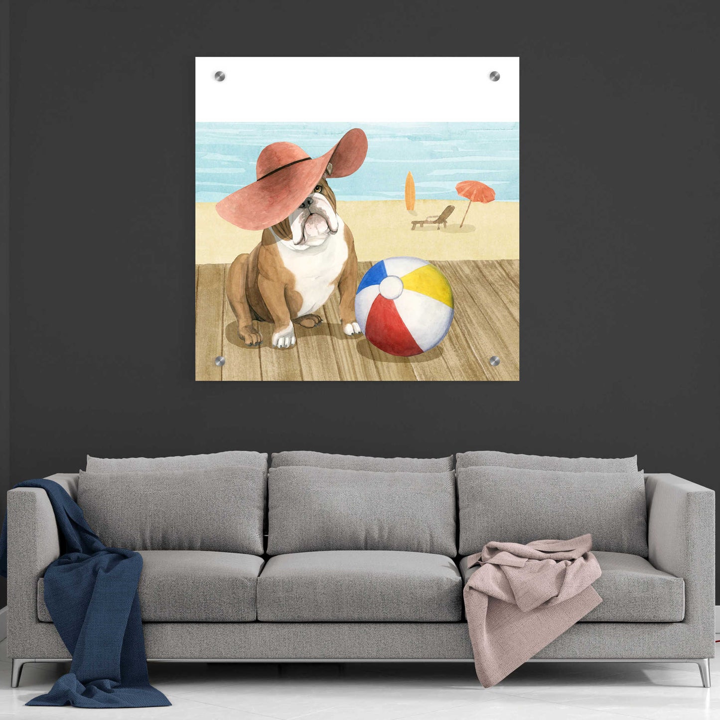 Epic Art 'Let's Go for a Boardwalk I' by Grace Popp, Acrylic Glass Wall Art,36x36