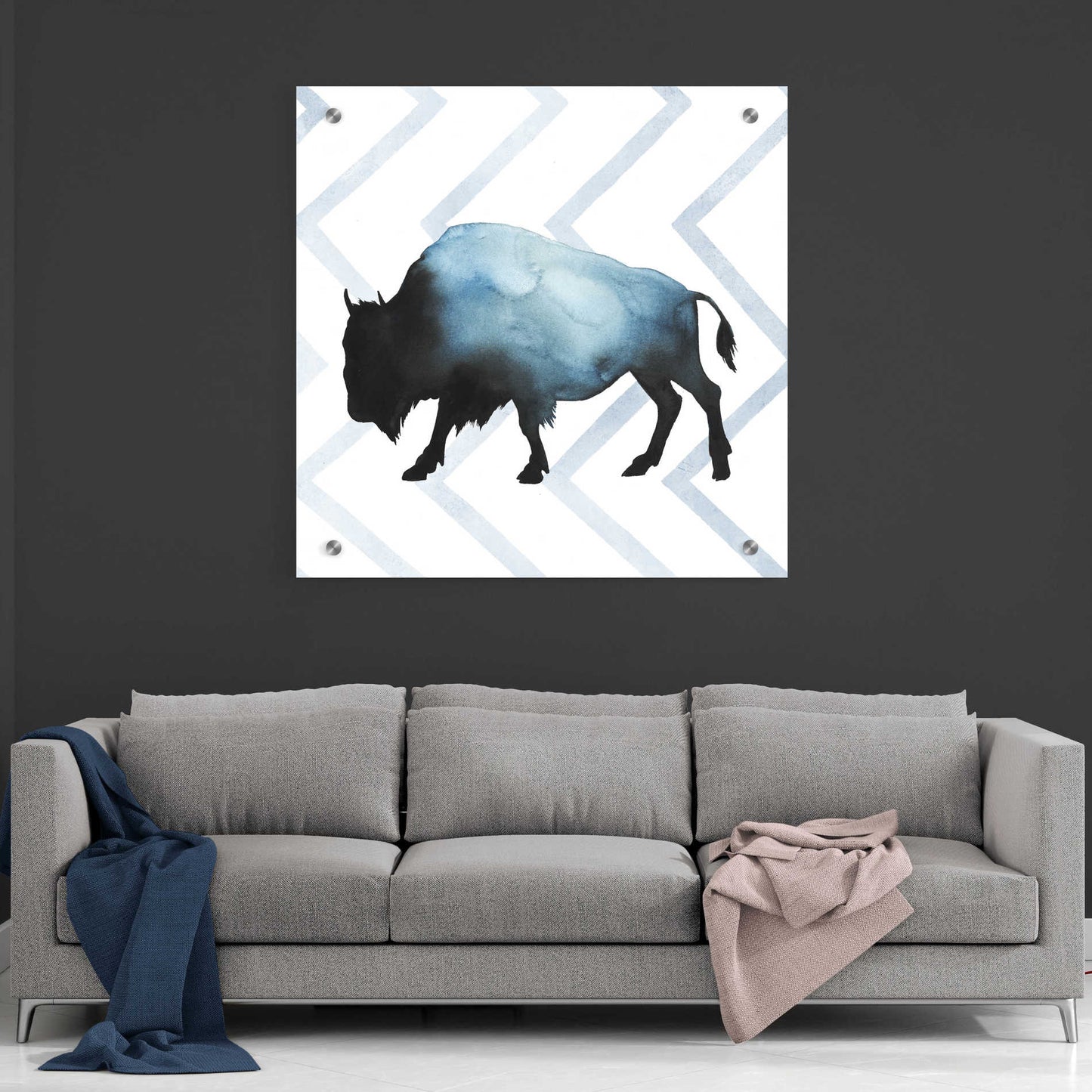 Epic Art 'Animal Silhouettes IV' by Grace Popp, Acrylic Glass Wall Art,36x36