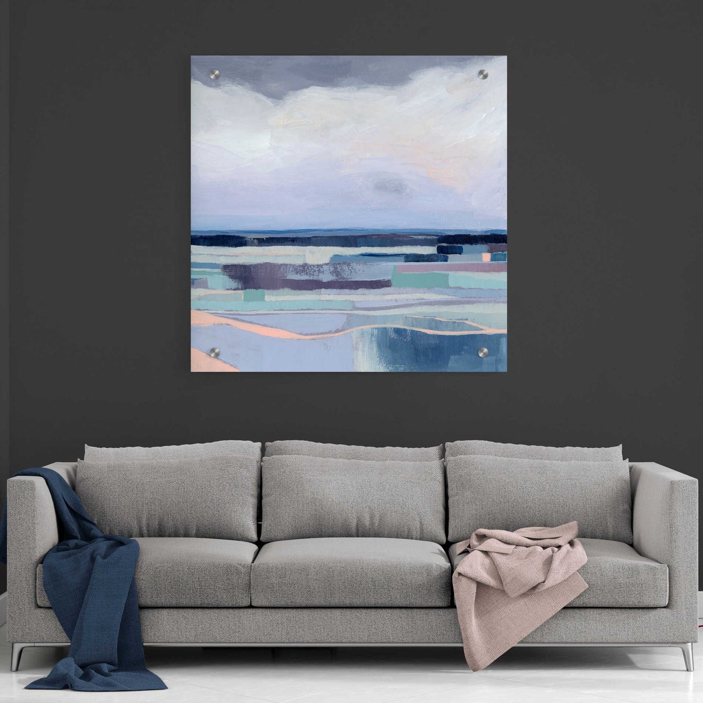 Epic Art 'Lavender Gale I' by Grace Popp, Acrylic Glass Wall Art,36x36