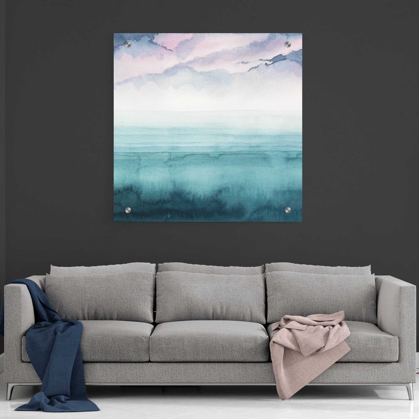 Epic Art 'Dusk on the Bay II' by Grace Popp, Acrylic Glass Wall Art,36x36