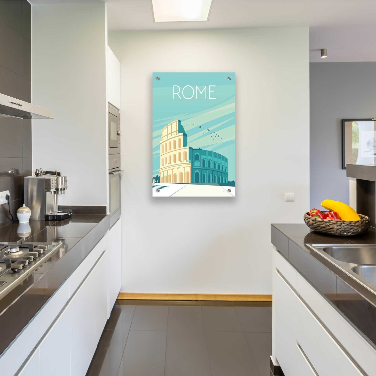 Epic Art 'Rome' by Omar Escalante, Acrylic Glass Wall Art,24x36