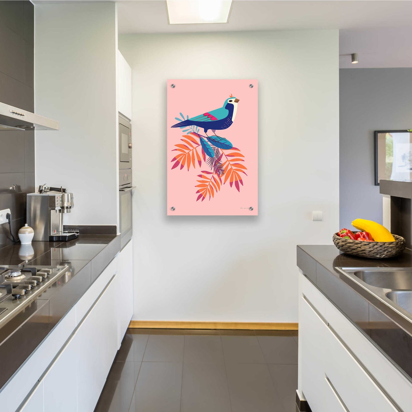 Epic Art 'Exotic Birds III' by Omar Escalante, Acrylic Glass Wall Art,24x36