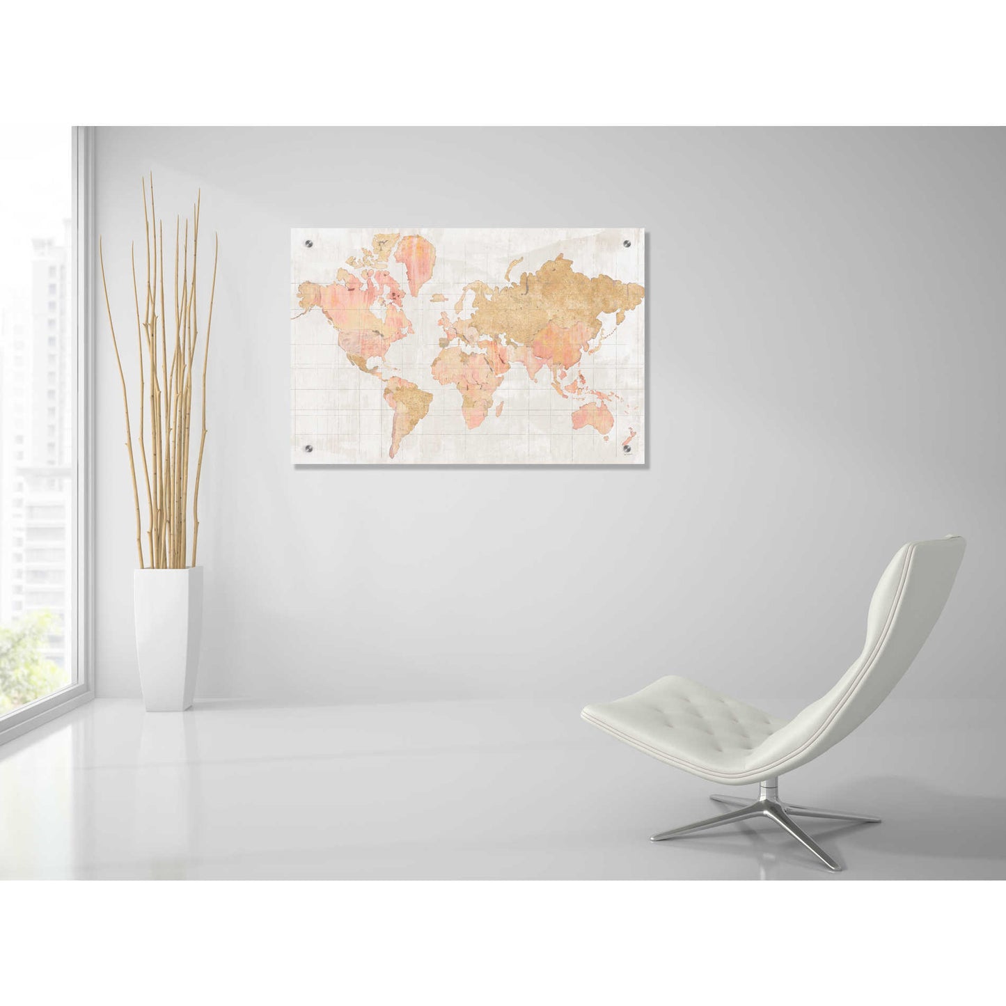 Epic Art 'Across the World Champagne' by Sue Schlabach, Acrylic Glass Wall Art,36x24