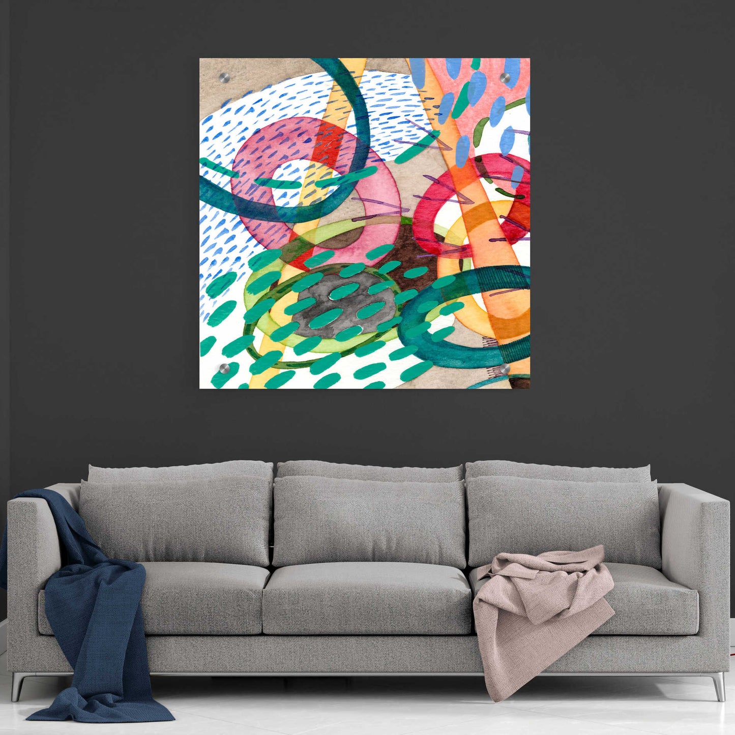 Epic Art 'Stratosphere I' by Nikki Galapon, Acrylic Glass Wall Art,36x36