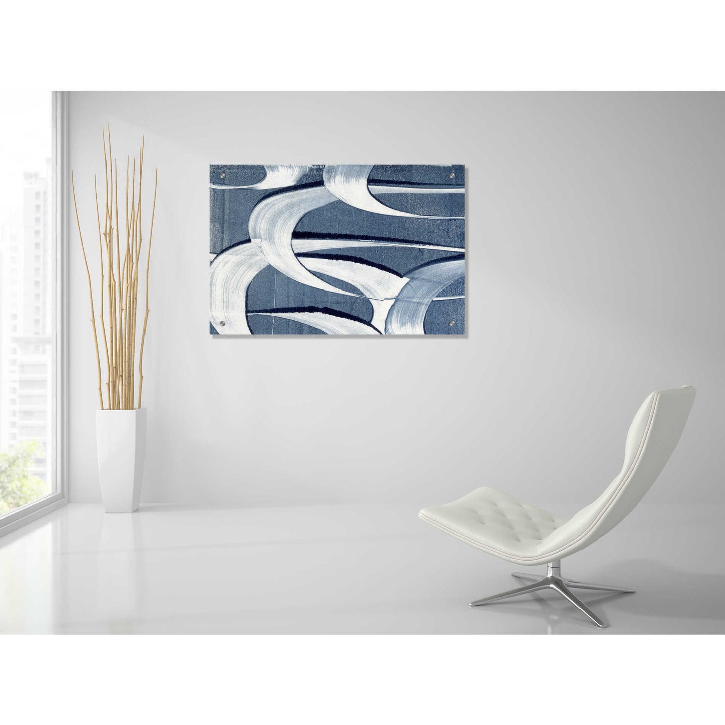 Epic Art 'Wave Frequency II' by Nikki Galapon, Acrylic Glass Wall Art,36x24