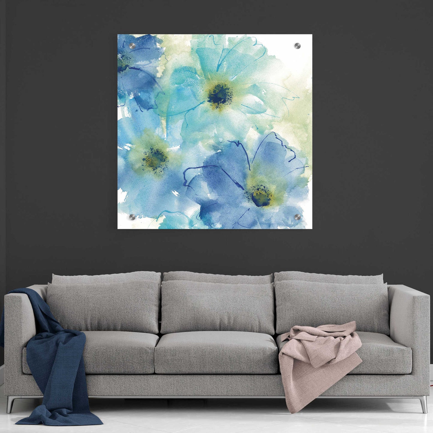 Epic Art 'Seashell Cosmos II White' by Chris Paschke, Acrylic Glass Wall Art,36x36