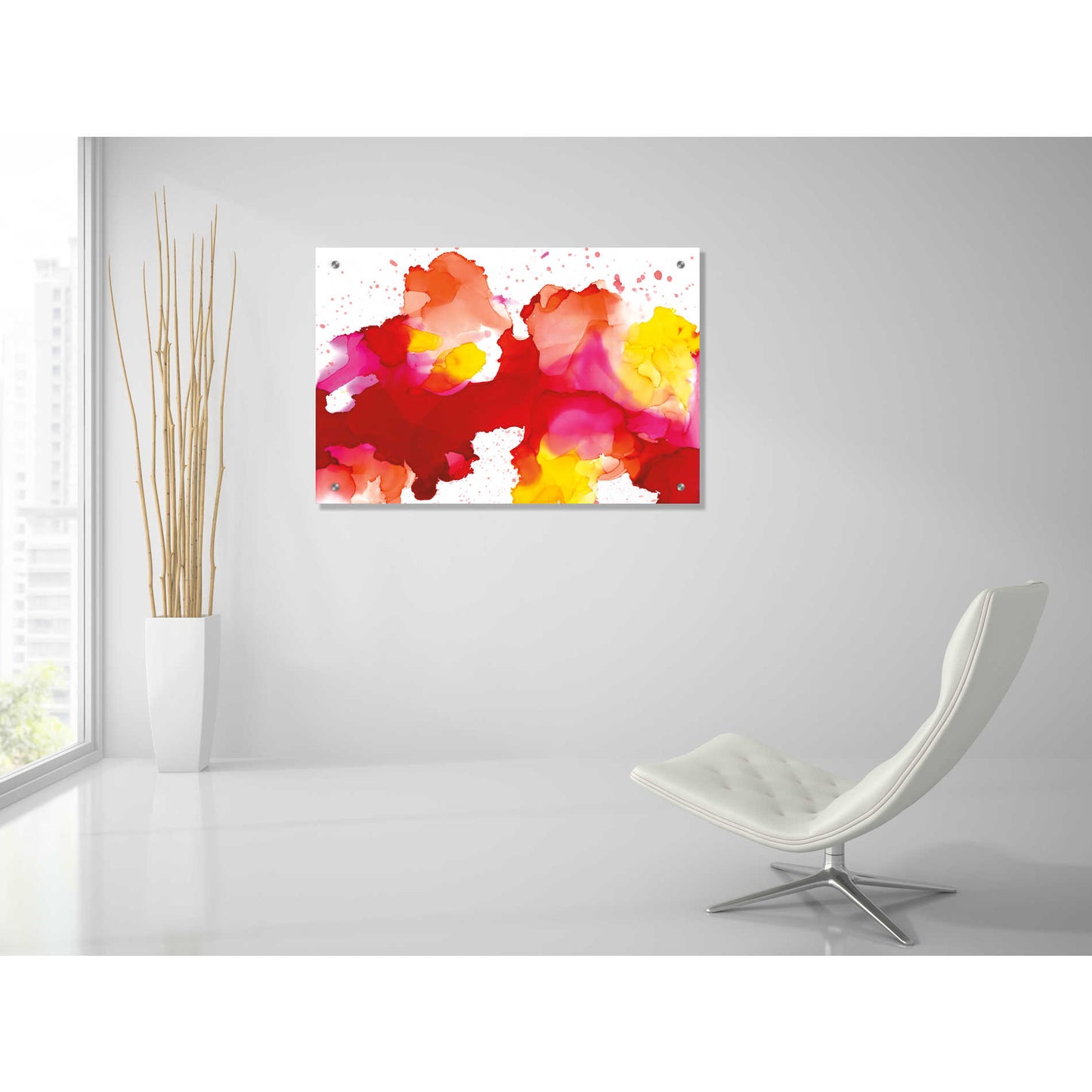 Epic Art 'Spatter' by Chris Paschke, Acrylic Glass Wall Art,36x24