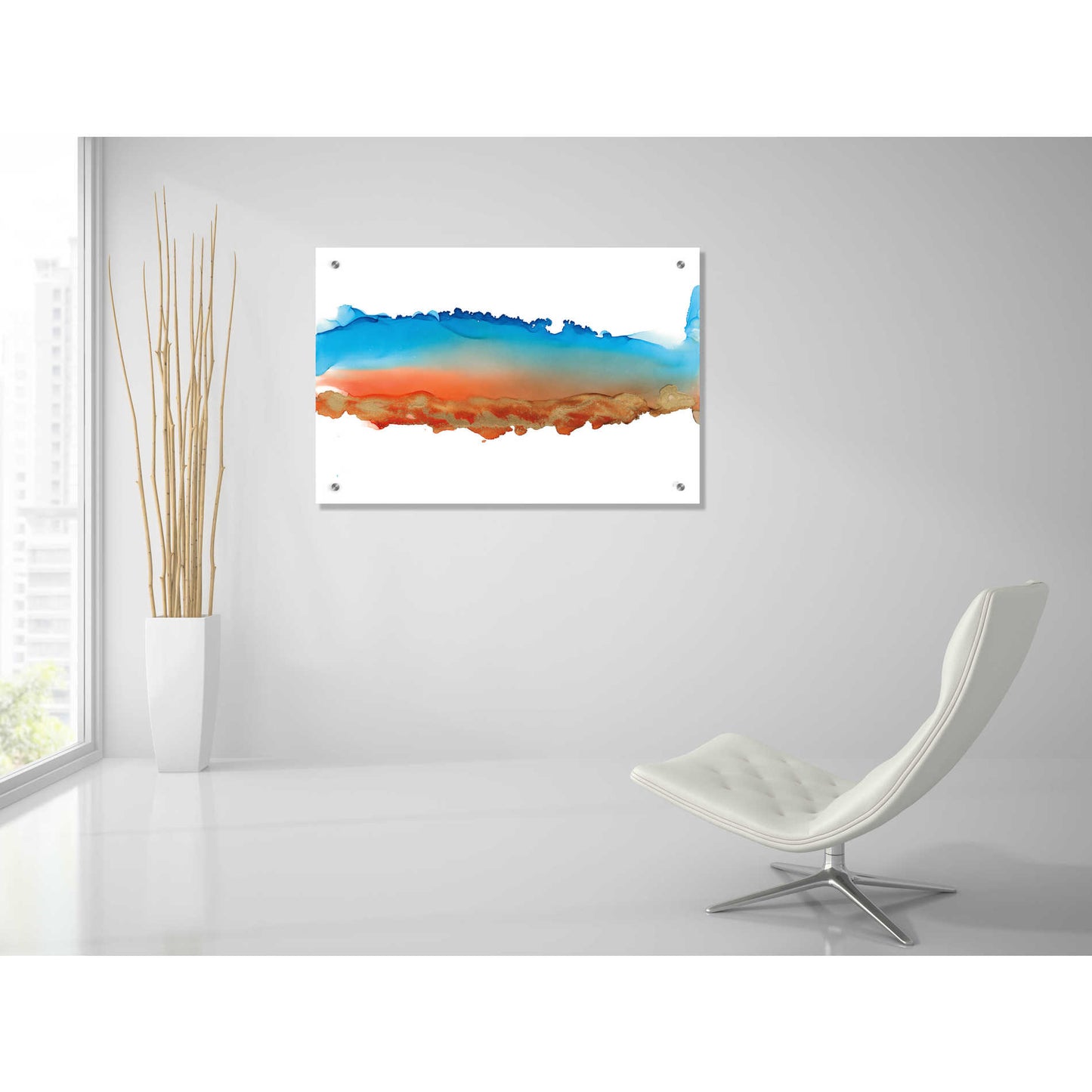 Epic Art 'Coastal Ink VII' by Chris Paschke, Acrylic Glass Wall Art,36x24