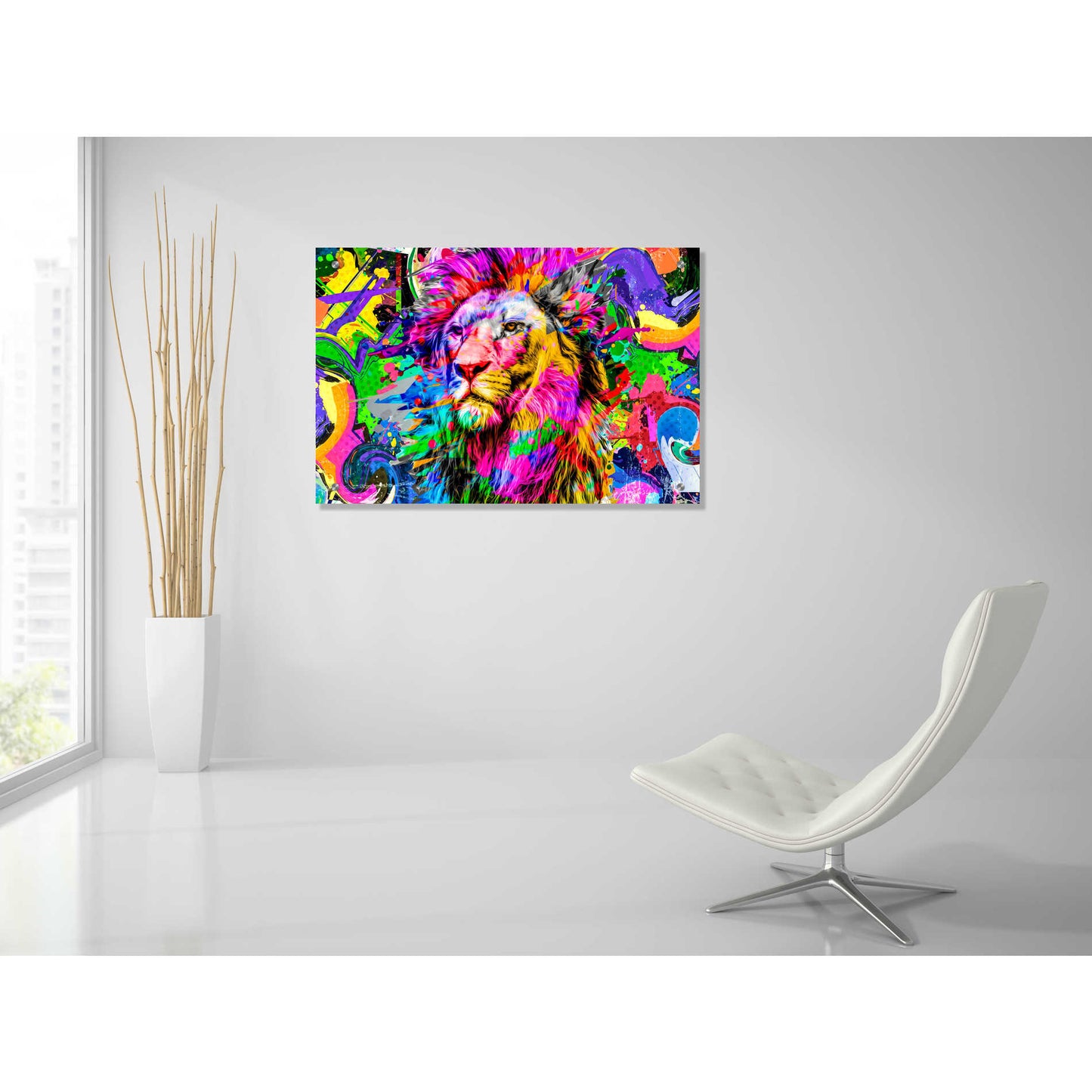 Epic Art 'Lion,' Acrylic Glass Wall Art,36x24