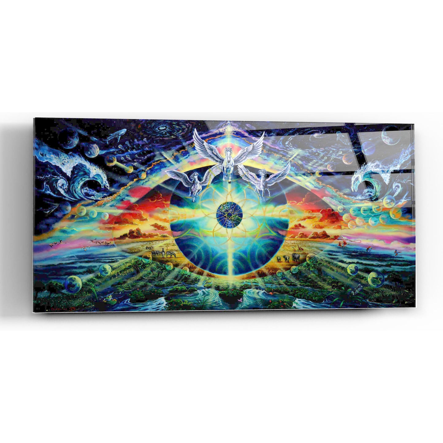 Epic Art 'God's Eye 2' by Jan Kasparec, Acrylic Glass Wall Art,48x24