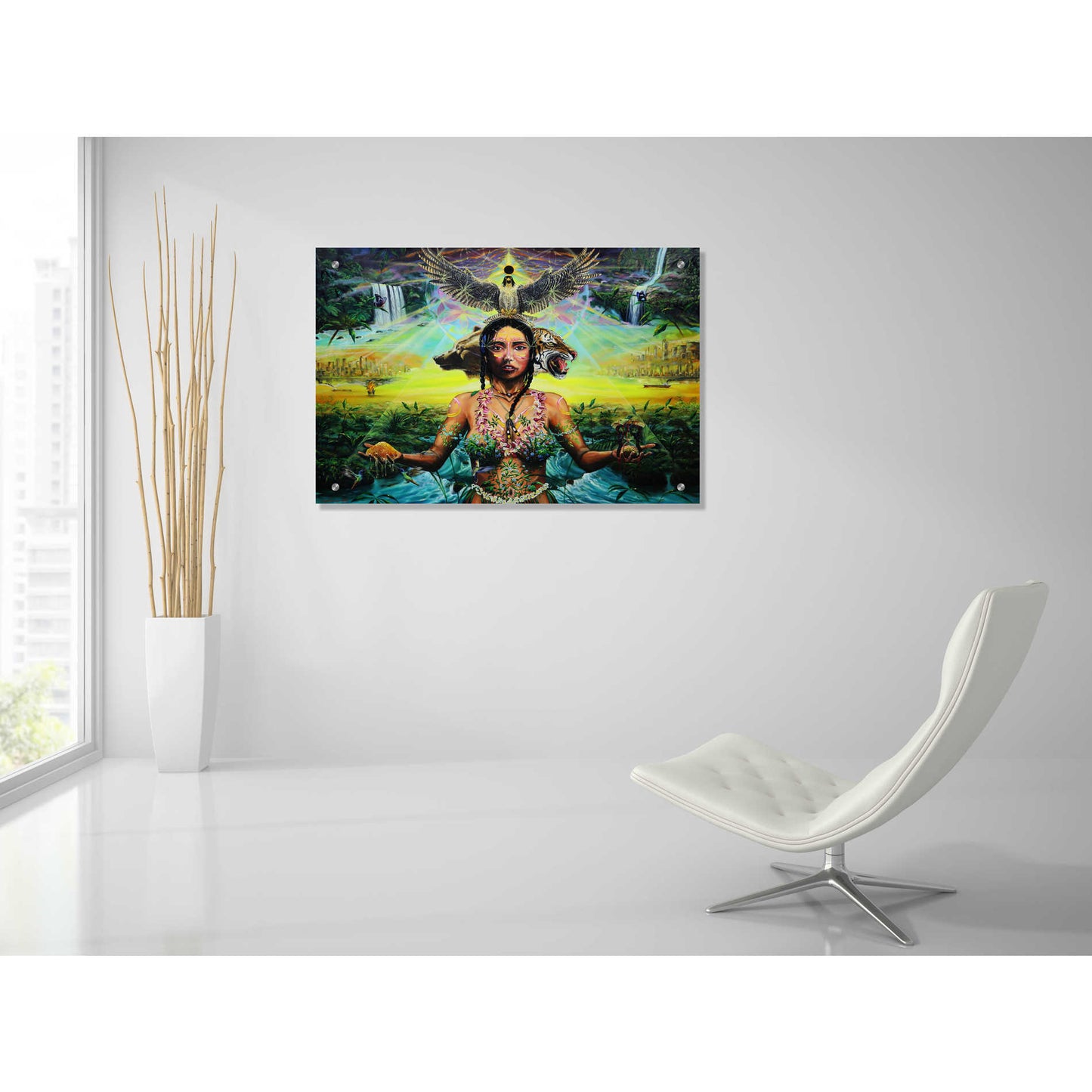 Epic Art 'Gaia Sacrifice' by Jan Kasparec, Acrylic Glass Wall Art,36x24