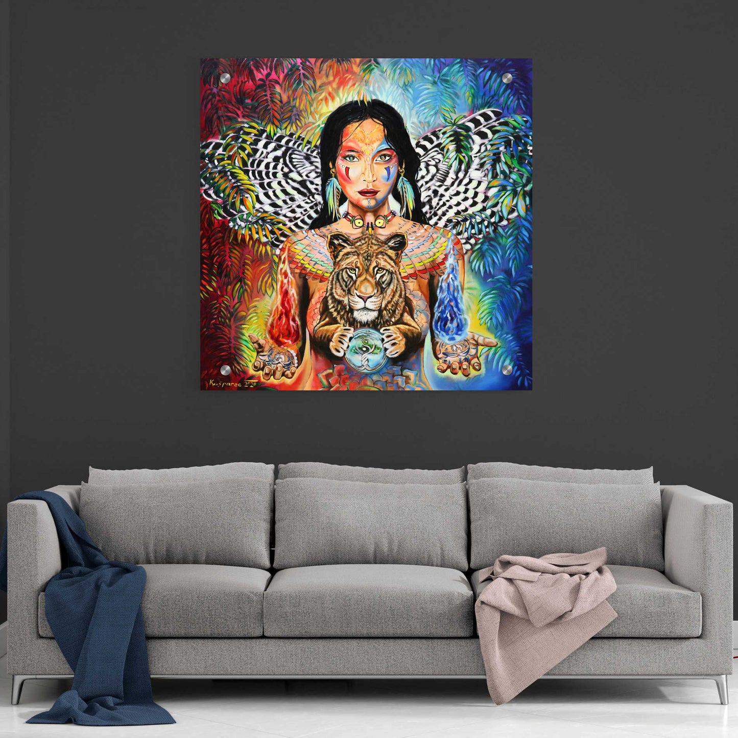 Epic Art 'Gaia II' by Jan Kasparec, Acrylic Glass Wall Art,36x36