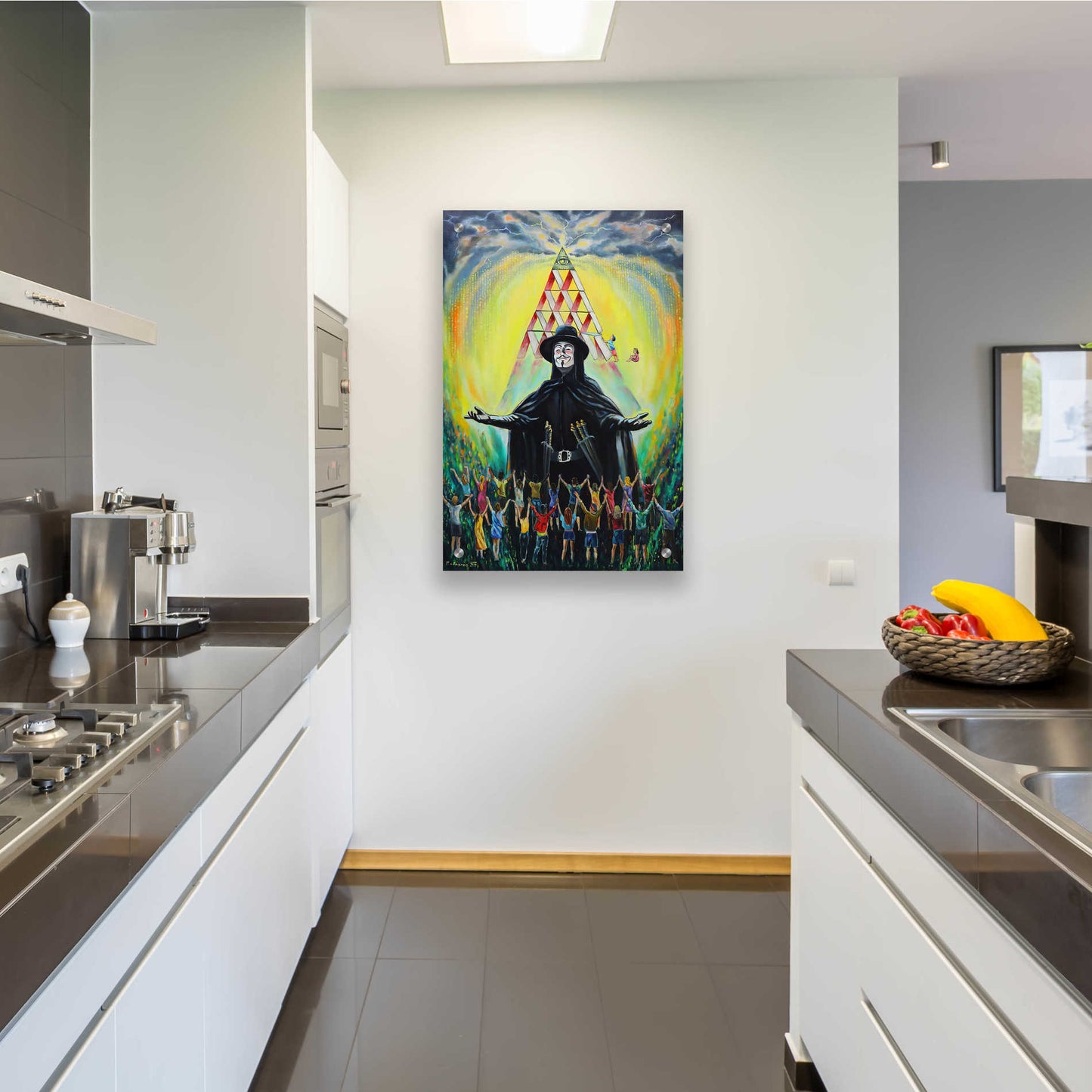 Epic Art 'Revolution' by Jan Kasparec, Acrylic Glass Wall Art,24x36