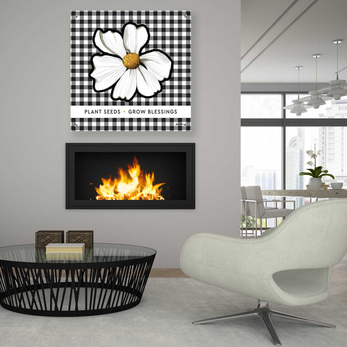 Epic Art 'Plant Seeds, Grow Blessings' by Kelley Talent, Acrylic Glass Wall Art,36x36