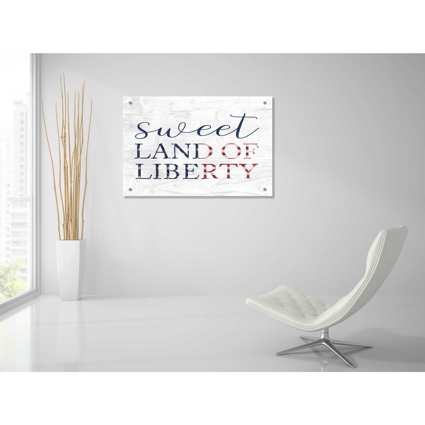 Epic Art 'Sweet Land of Liberty II' by Lux + Me, Acrylic Glass Wall Art,36x24