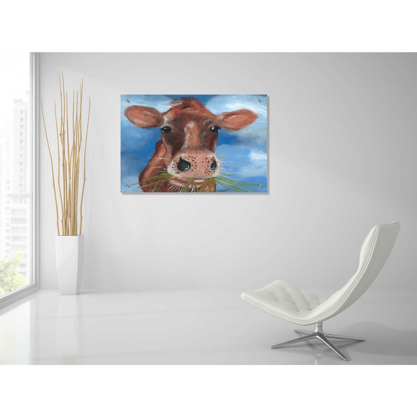 Epic Art 'Morning Chew I' by Alicia Ludwig, Acrylic Glass Wall Art,36x24