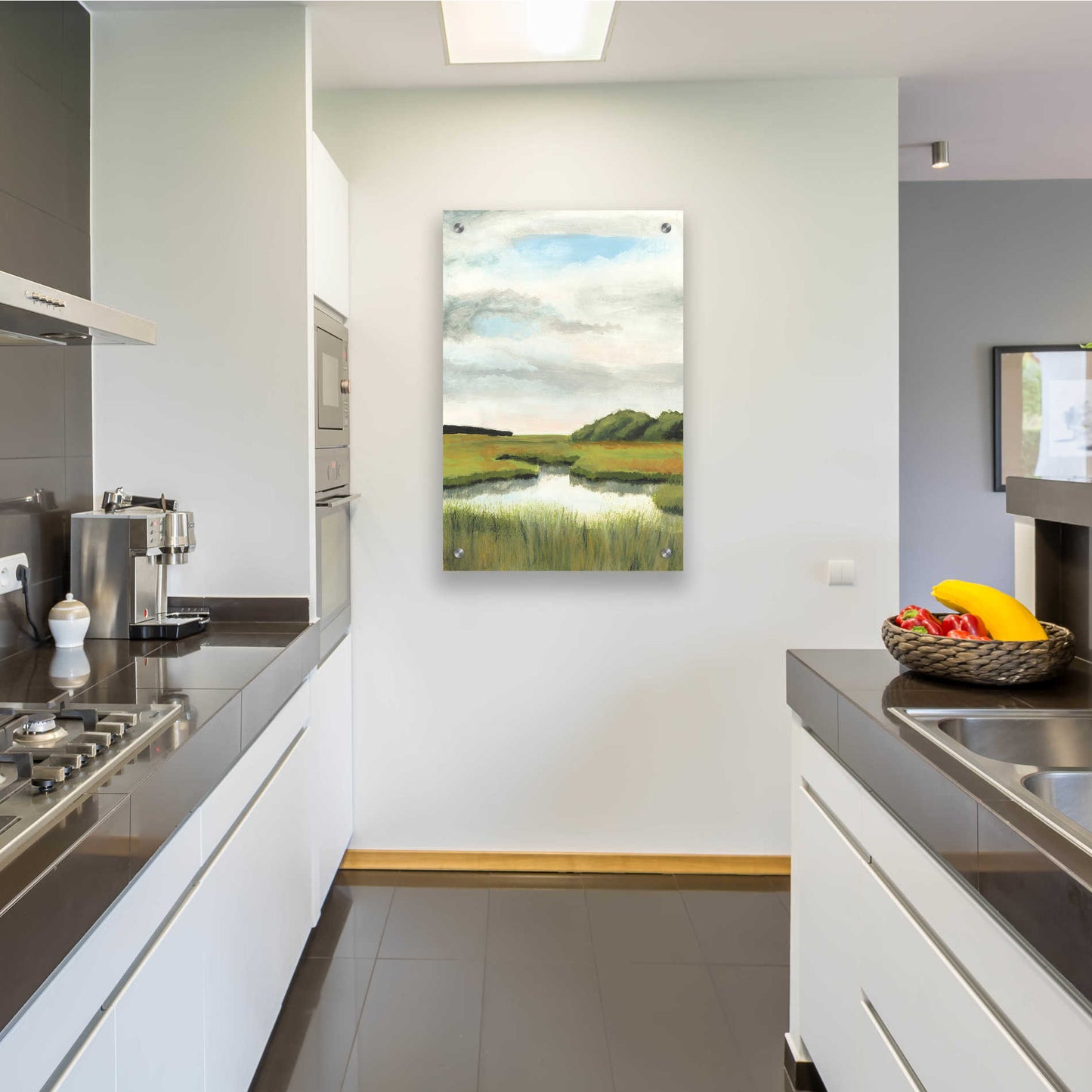 Epic Art 'Marsh Landscapes II' by Naomi McCavitt, Acrylic Glass Wall Art,24x36