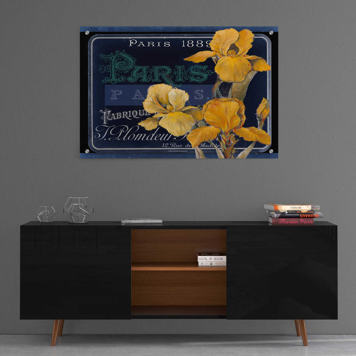 Epic Art 'Chalkboard Paris Collection A' by Studio W, Acrylic Glass Wall Art,36x24
