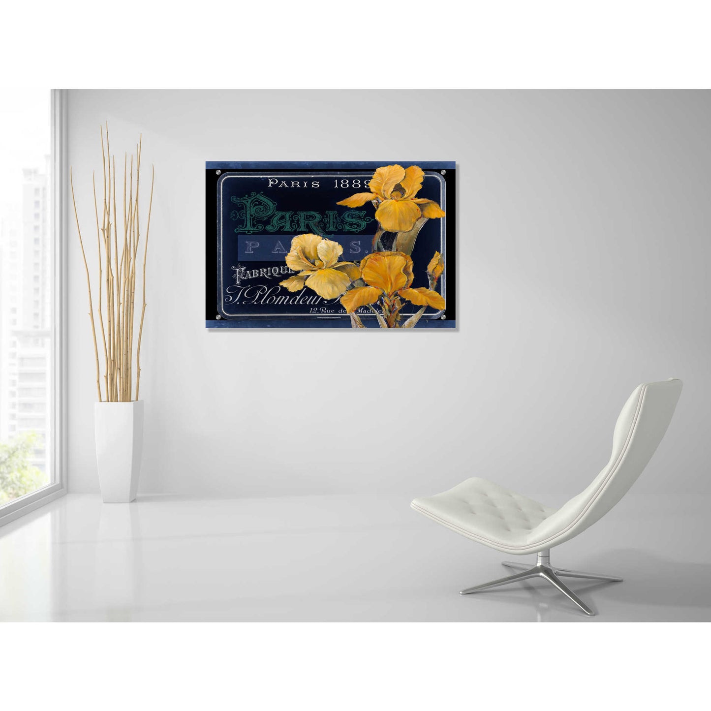 Epic Art 'Chalkboard Paris Collection A' by Studio W, Acrylic Glass Wall Art,36x24