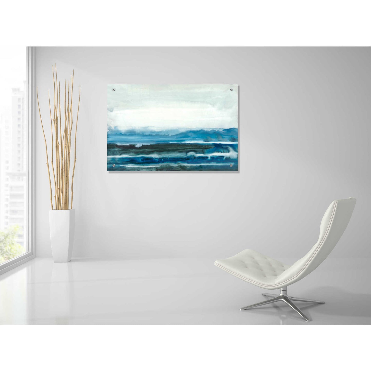 Epic Art 'Lake Country I' by Renee W Stramel, Acrylic Glass Wall Art,36x24