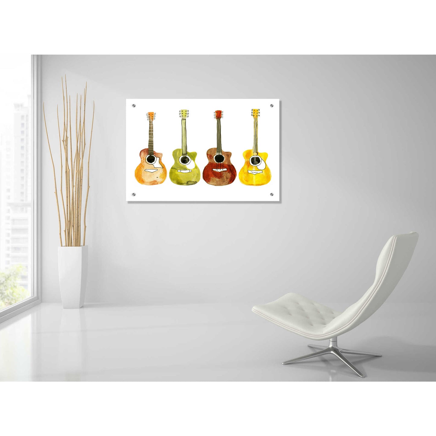 Epic Art 'String Band II' by Annie Warren, Acrylic Glass Wall Art,36x24