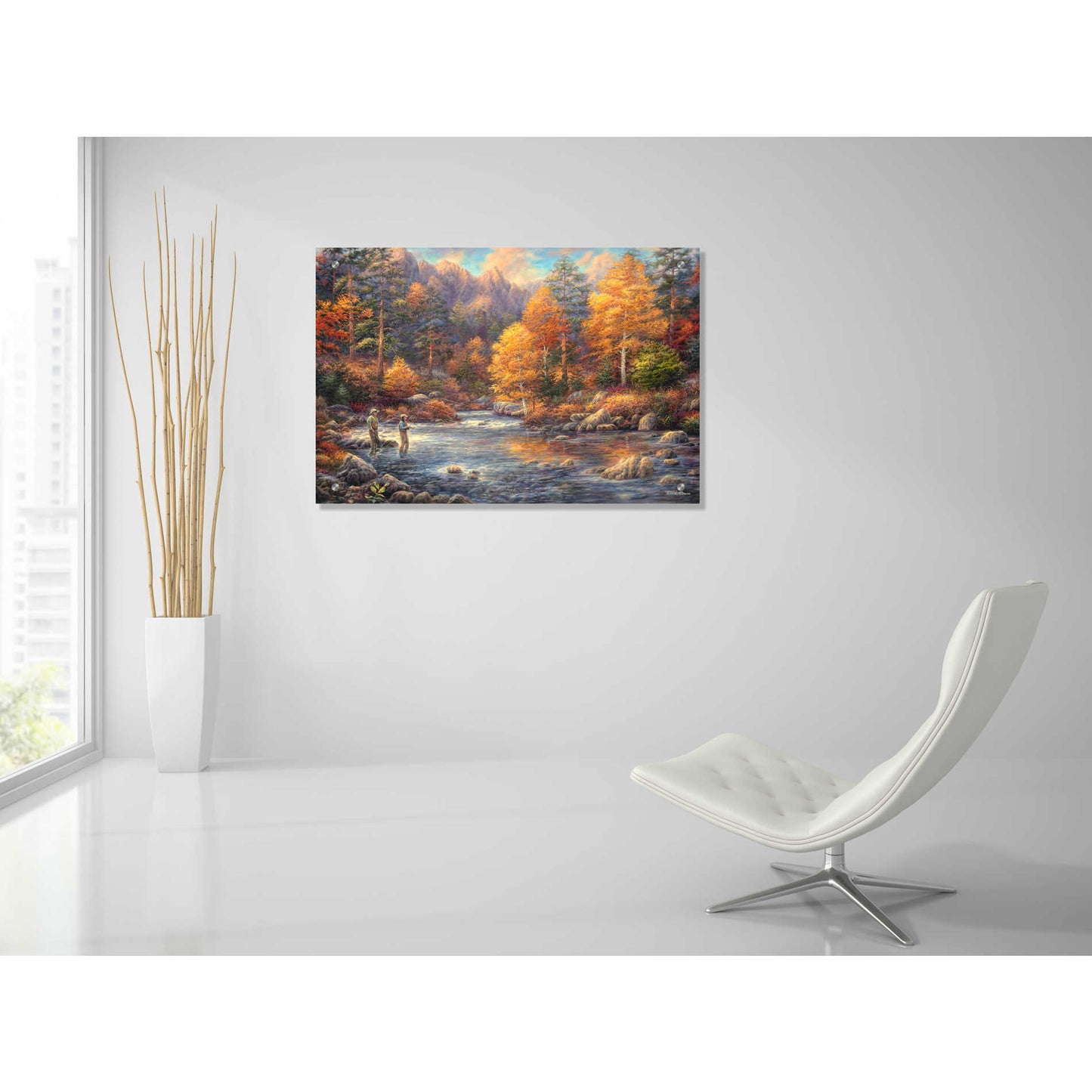 Epic Art 'Fly Fishing Legacy' by Chuck Pinson, Acrylic Glass Wall Art,36x24