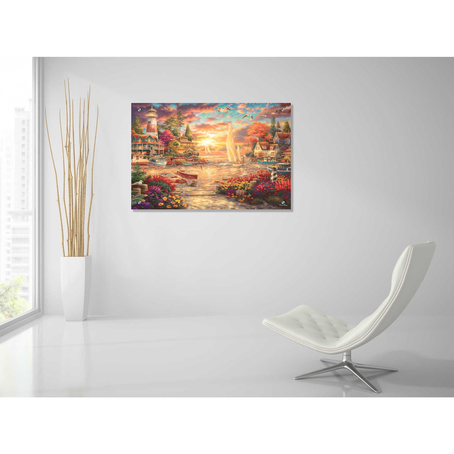 Epic Art 'Into the Sunset' by Chuck Pinson, Acrylic Glass Wall Art,36x24