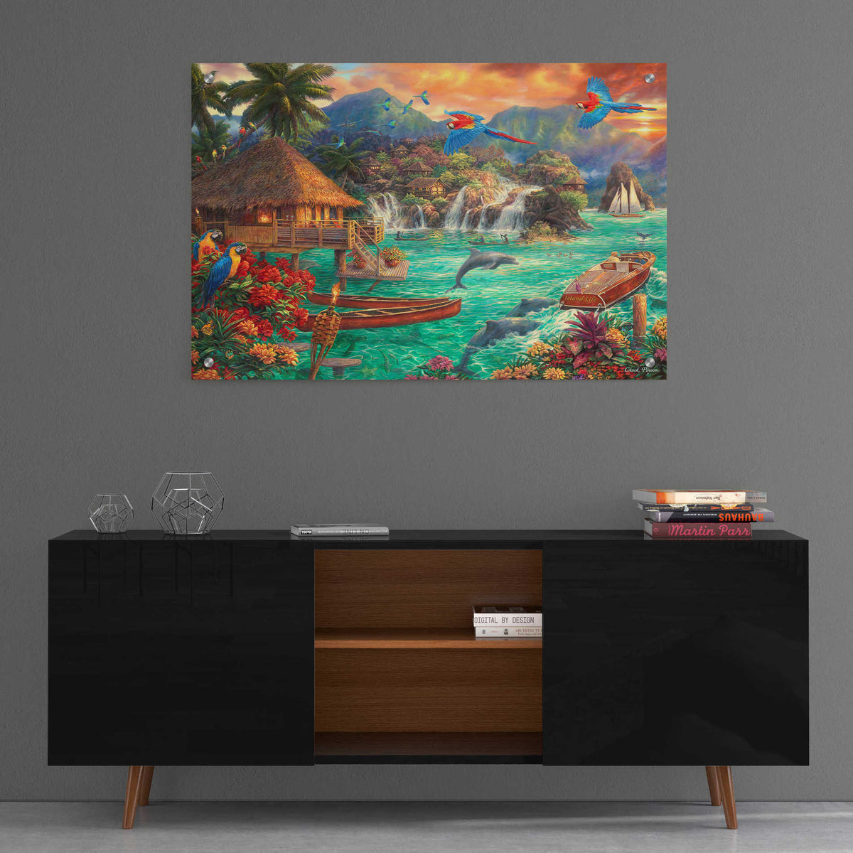 Epic Art 'Island Life' by Chuck Pinson, Acrylic Glass Wall Art,36x24