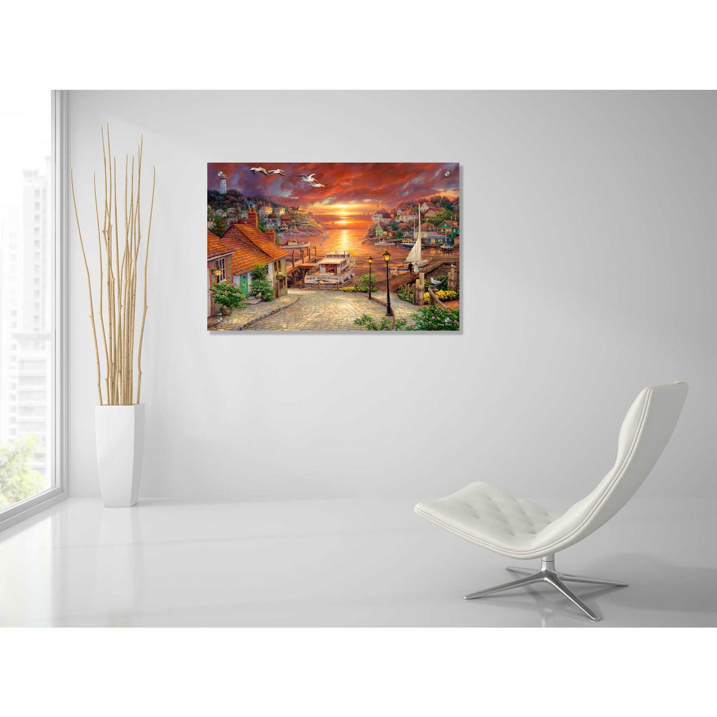 Epic Art 'New Horizons' by Chuck Pinson, Acrylic Glass Wall Art,36x24