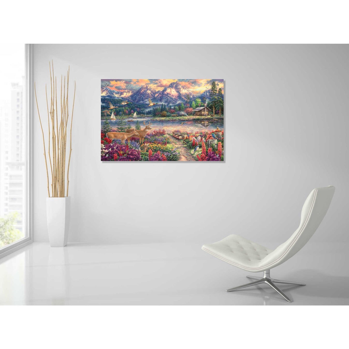 Epic Art 'Spring Mountain Majesty' by Chuck Pinson, Acrylic Glass Wall Art,36x24