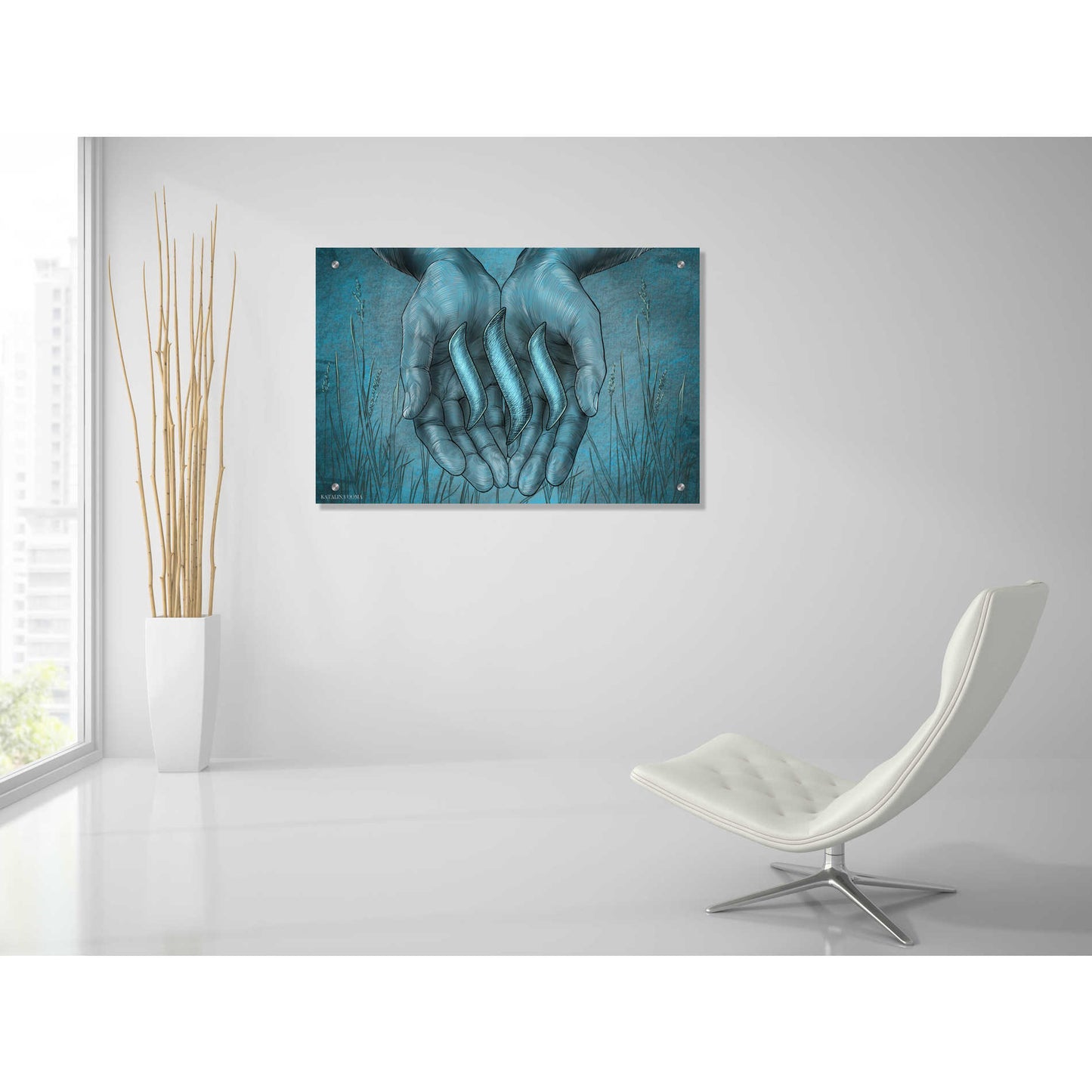 Epic Art 'Steem Crypto' by Katalina, Acrylic Glass Wall Art,36x24