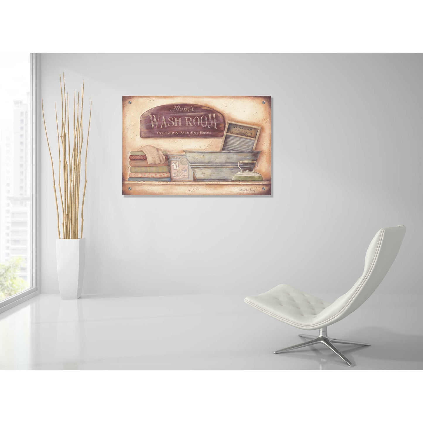 Epic Art 'Mom's Wash Room' by Pam Britton, Acrylic Glass Wall Art,36x24