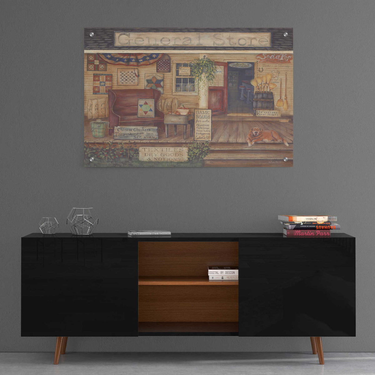 Epic Art 'General Store I' by Pam Britton, Acrylic Glass Wall Art,36x24
