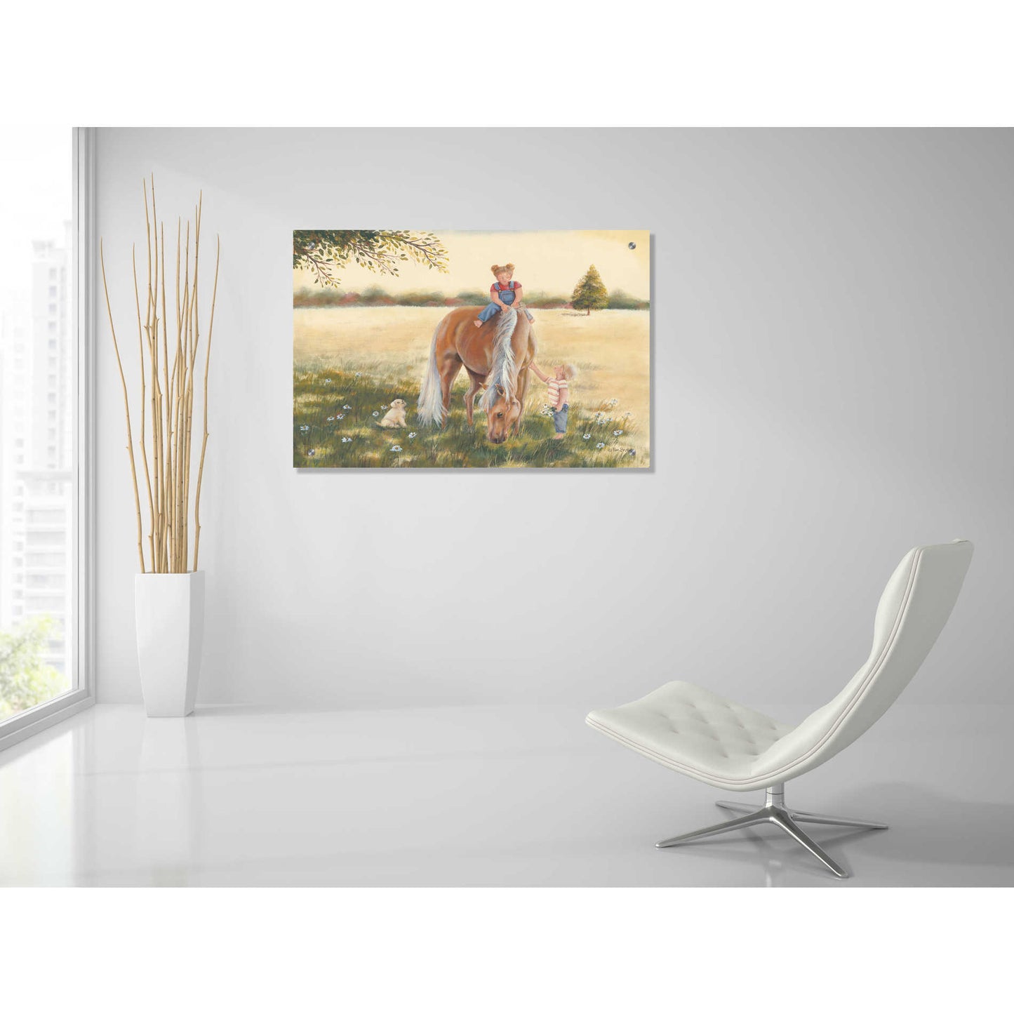 Epic Art 'Good Friends I' by Pam Britton, Acrylic Glass Wall Art,36x24