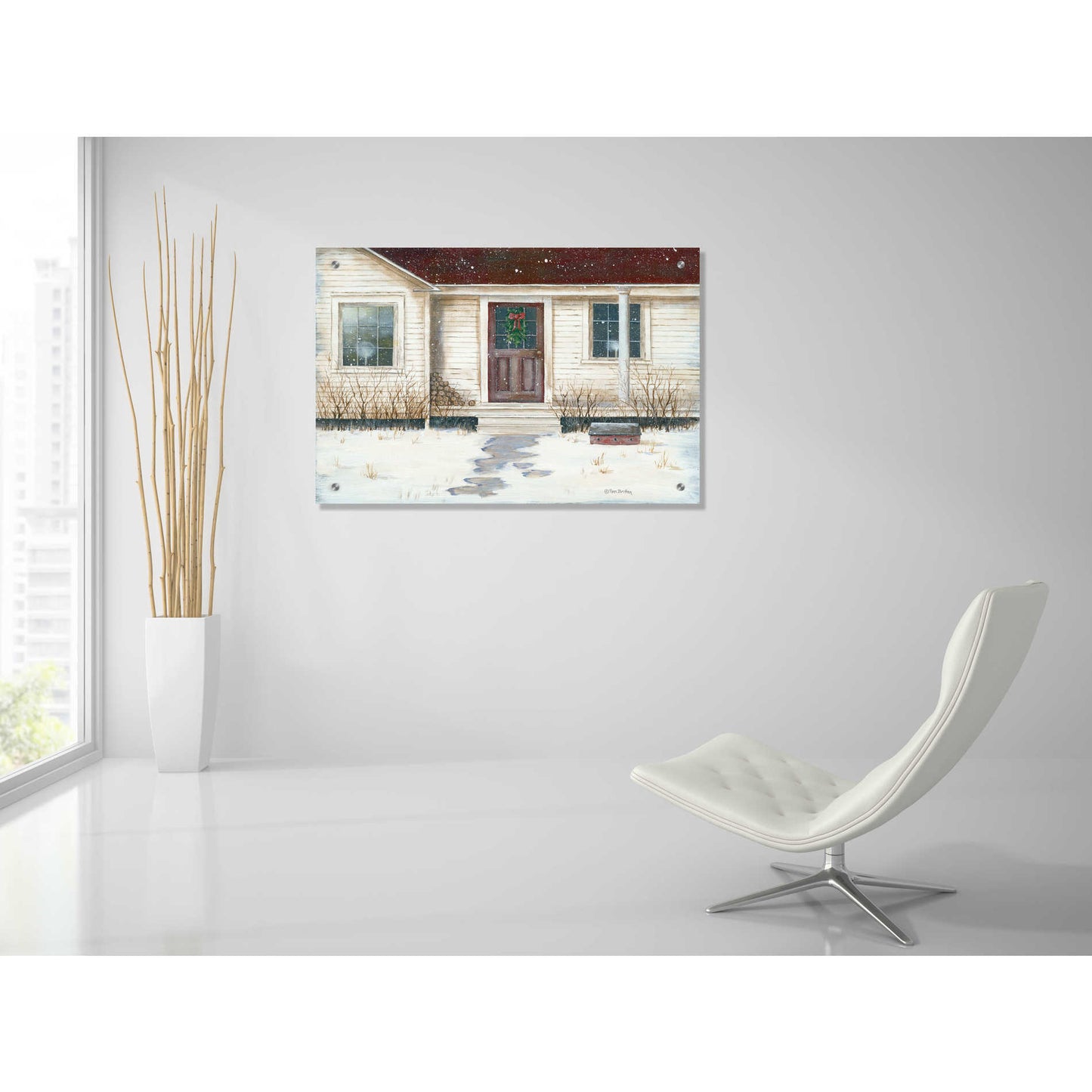 Epic Art 'Home Place Welcome' by Pam Britton, Acrylic Glass Wall Art,36x24