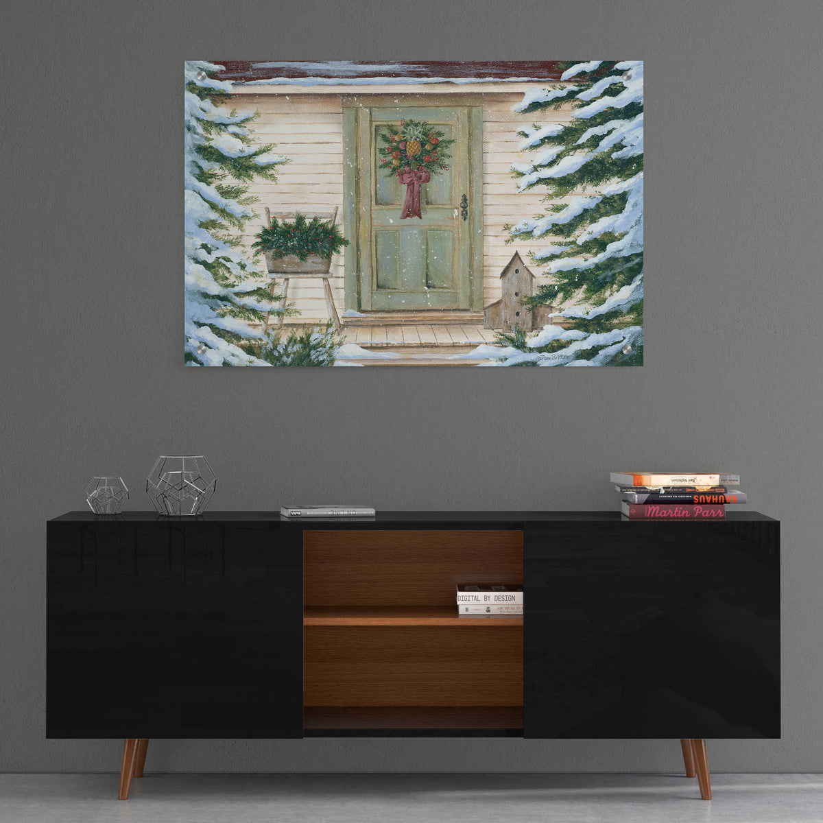 Epic Art 'Farmhouse Welcome' by Pam Britton, Acrylic Glass Wall Art,36x24