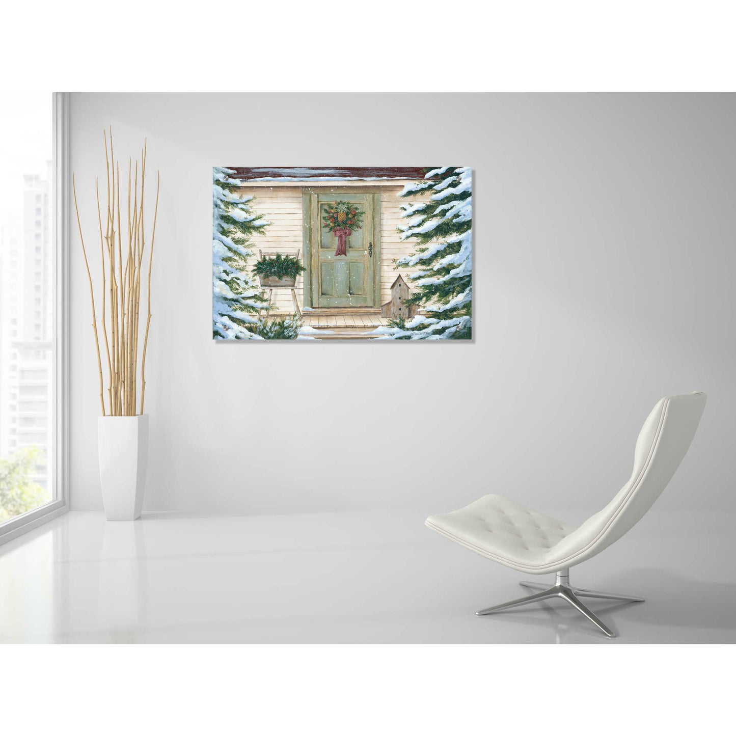 Epic Art 'Farmhouse Welcome' by Pam Britton, Acrylic Glass Wall Art,36x24