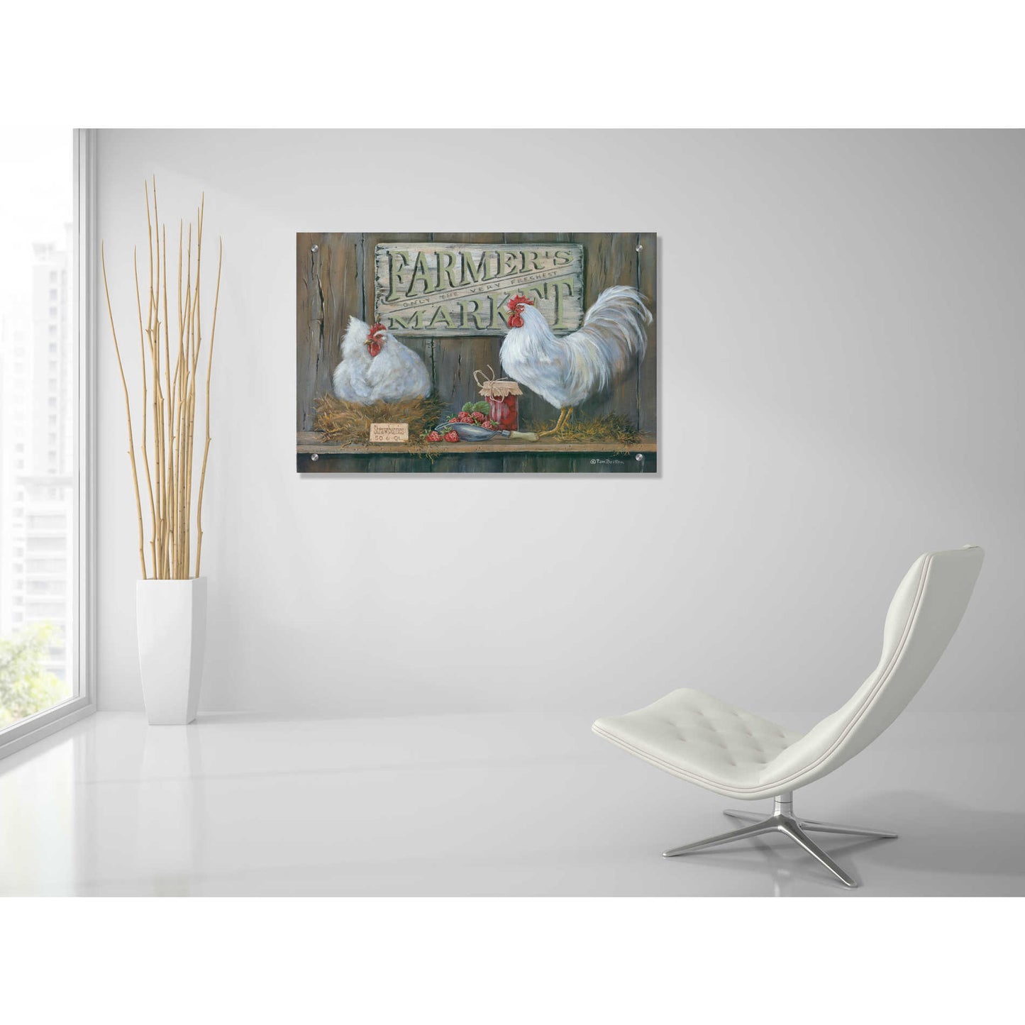 Epic Art 'Farmer's Market' by Pam Britton, Acrylic Glass Wall Art,36x24