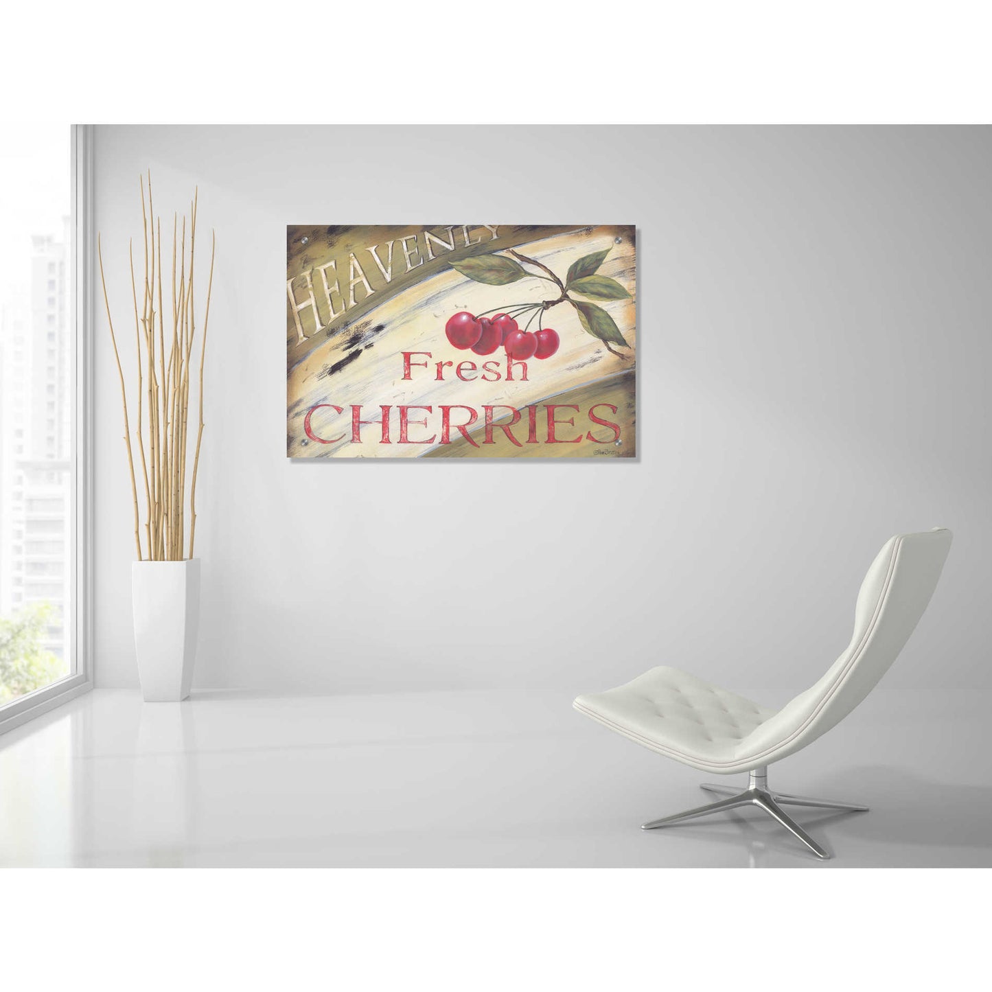 Epic Art 'Heavenly Cherries' by Pam Britton, Acrylic Glass Wall Art,36x24