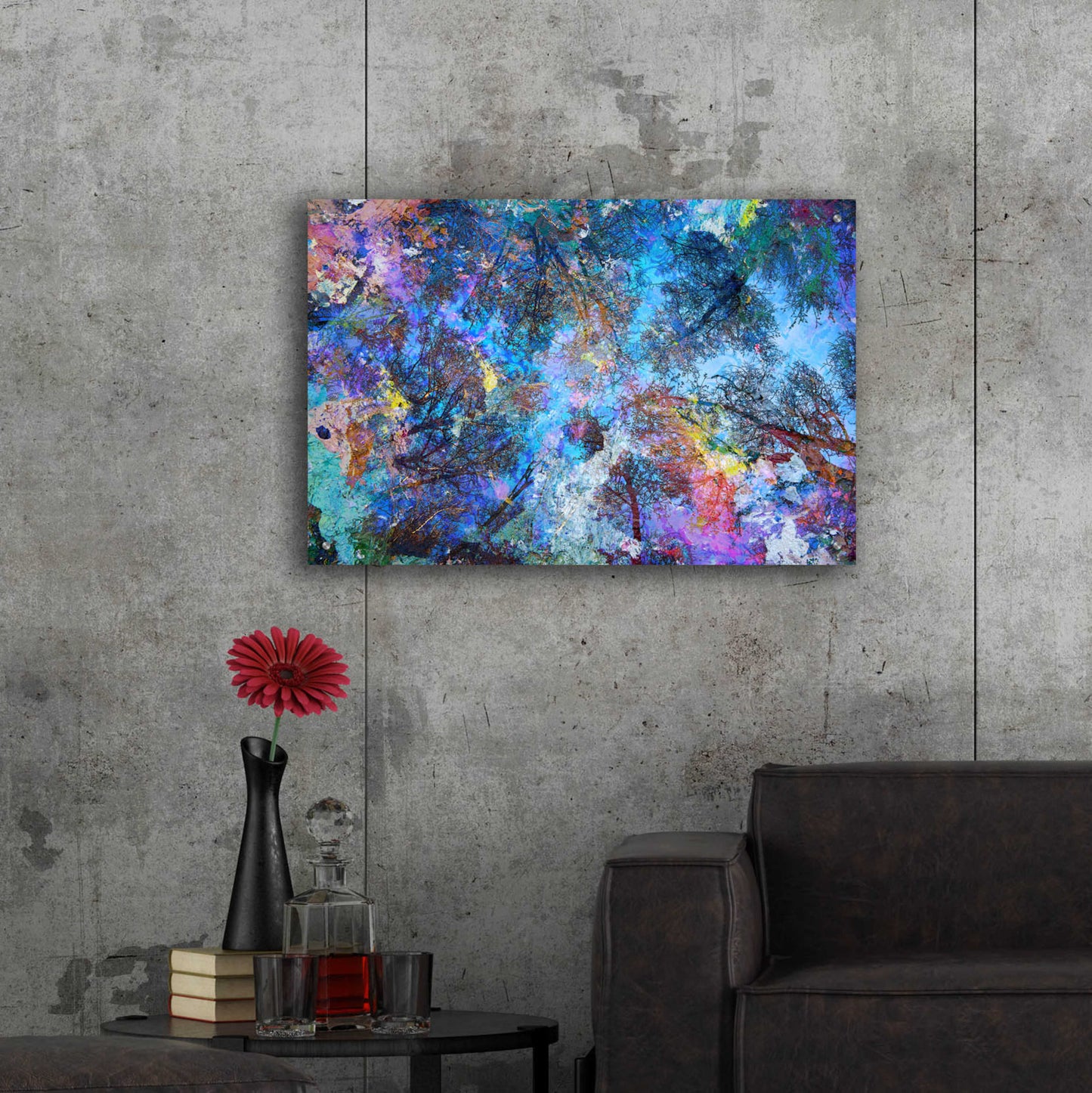 Epic Art 'Dreaming up to the Trees' by Michael Broom Acrylic Glass Wall Art,36x24