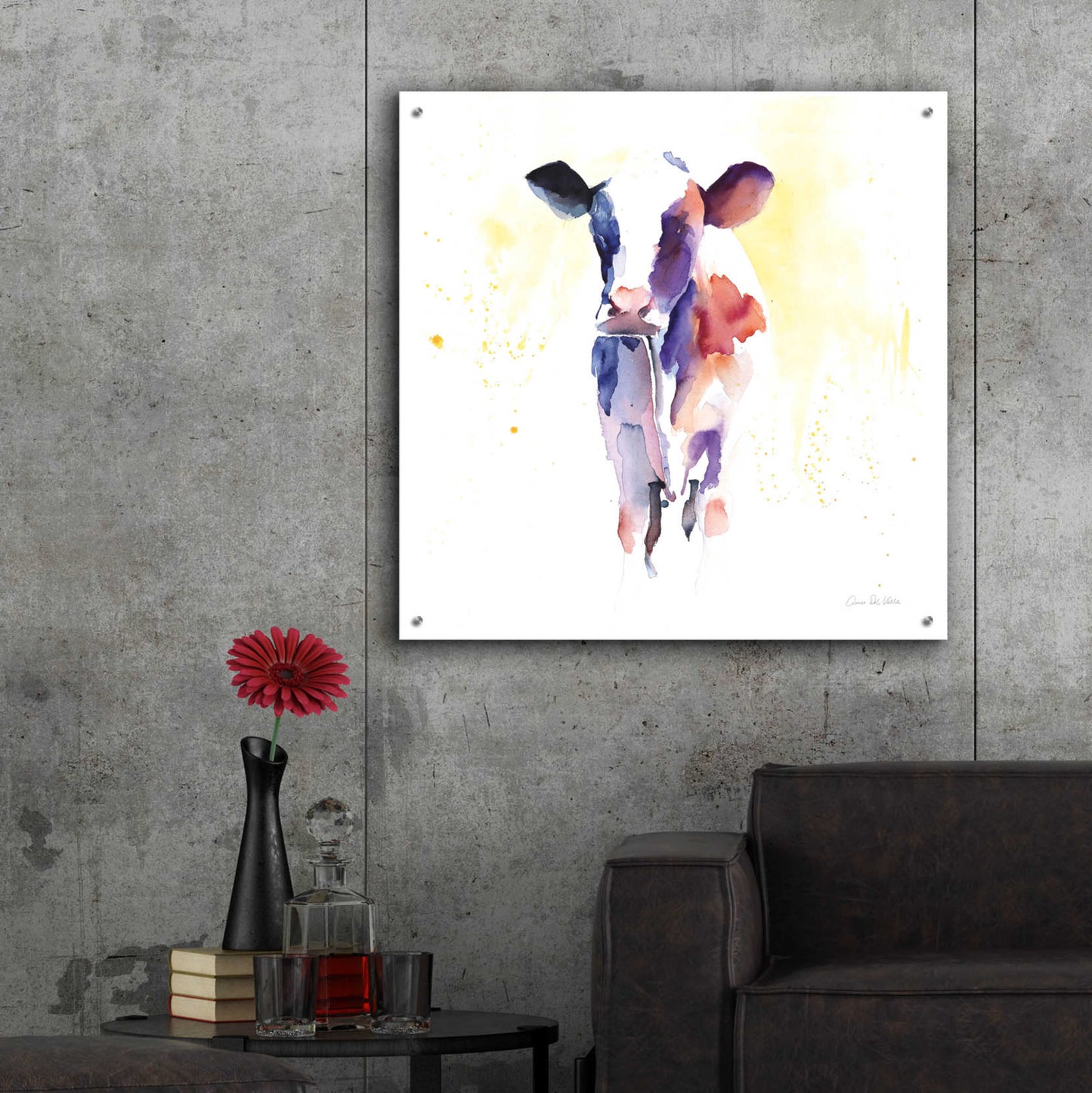 Epic Art 'Holstein II' by Alan Majchrowicz, Acrylic Glass Wall Art,36x36